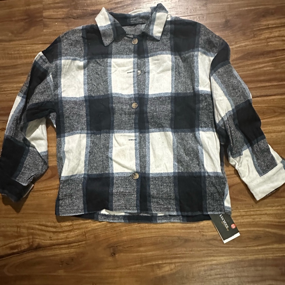 Plaid Button-Up Shirt